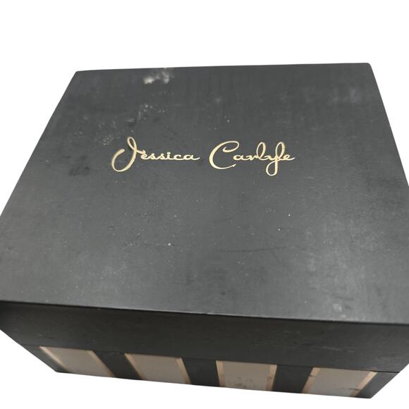 Jessica Carlyle Women Watch Quartz & Charm Bracelet Set Braided Leather Like - Picture 4 of 12